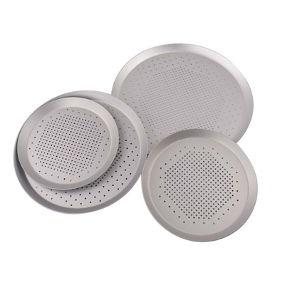 Rk Bakeware Çin-Dörtgen Sert Ceket Perforated Thin Crust Alüminyum Pizza Kalıp