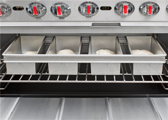 RK Bakeware China-Chicago Metallik 4 Kemer Camlı Alüminize Pullman ekmek tavlası Ekmek ekmek tavlası 13 &quot;x 4&quot; x 4 &quot;