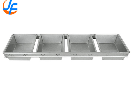 RK Bakeware Gıda Hizmetleri NSF Ticari 4 Kemer Alüminyum Ekmek Çanaklıkları Camlı