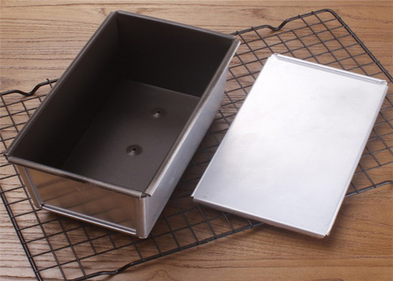 RK Bakeware China Foodservice NSF Custom Mini Loaf Pan Nonstick Pullman Ekmek Loaf Pan Kapaklı Fluted Pan