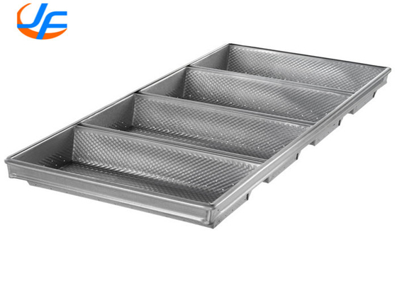 RK Bakeware China Foodservice NSF Telfon Nonstick 4 Kemer Alüminyumlu Pullman Ekmek Taşı / Çelik Ocağı Ekmek Taşı