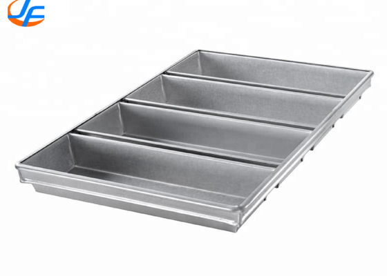 RK Bakeware China Foodservice NSF Telfon Nonstick 4 Kemer Alüminyumlu Pullman Ekmek Taşı / Çelik Ocağı Ekmek Taşı