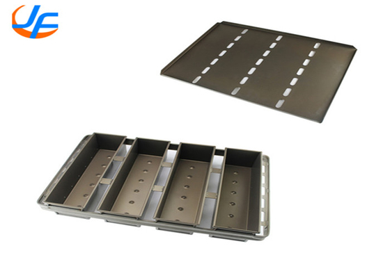 RK Bakeware China Foodservice NSF Drop On Bread Pan Kapak Alüminyum Alaşım Pullman Pan, Yapışkan olmayan tost ekmek pişirme tava