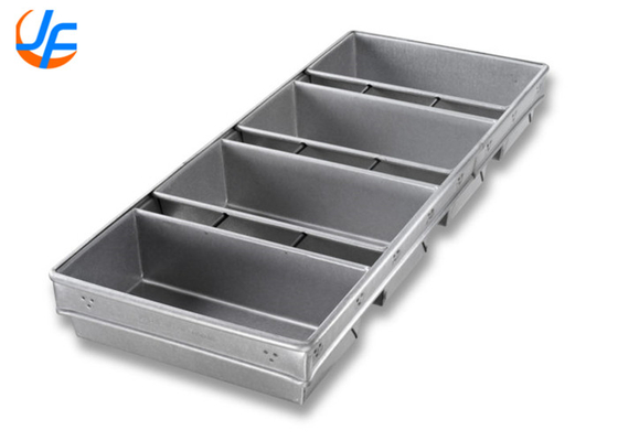 RK Bakeware Çin-Chicago Metallik 4 Kemer Açık Top Pullman Ekmek Tenceresi Toptan Fırıncılık için Camlı