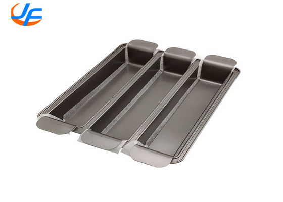 RK Bakeware China Foodservice NSF Telfon Ceket Alüminyum Ekmek Pans Pullman Üç Kupa Ekmek Pans Bakır Trisagna Pans