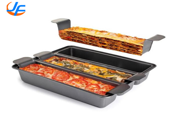 RK Bakeware China Foodservice NSF Telfon Ceket Alüminyum Ekmek Pans Pullman Üç Kupa Ekmek Pans Bakır Trisagna Pans