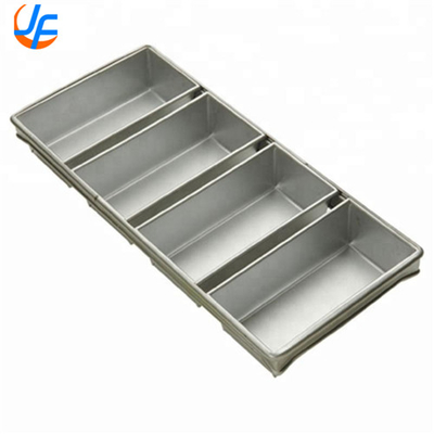 RK Bakeware China- 4 Strap Silikon Camlı Alüminyum Ekmek Çanakkale/Pullman Pan Ekmek Çanakkale Set Ekmek Kalıbı Pasta Çanakkale