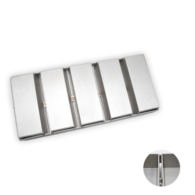 Rk Bakeware Çin-Chicago Metallik Silikon Camlı 5 Şeritli Ekmek Tencereleri Açık Üst