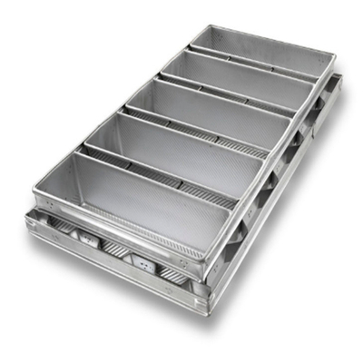 Rk Bakeware Çin-Chicago Metallik Endüstriyel 4 Kemer Silikon Camlı Pullman Ekmek Kalıbı