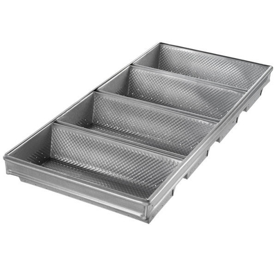 Rk Bakeware China-Foodservice 41145 Camlı 4 Kemer Alüminize Çelik Çömlek Çömlek Taşı
