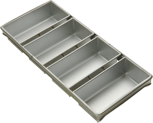 Rk Bakeware China-Foodservice 41145 Camlı 4 Kemer Alüminize Çelik Çömlek Çömlek Taşı