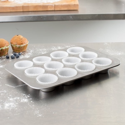 RK Bakeware China-12 Cup 3 Oz Nonstick Muffin Pan Fda Ticari Alüminyum Pişirme Tepsileri