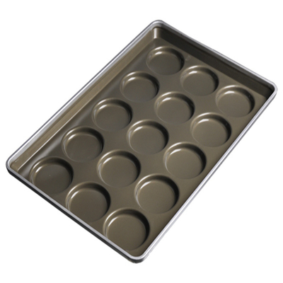 RK Bakeware China Foodservice NSF 24 Cup 7 Oz. Camlanmış Alüminize Çelik Jumbo Muffin Pan / Cupcake Pan