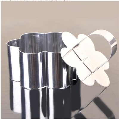 RK Bakeware China Foodservice NSF Mini Cooking Flower Cake Baking için teneke kalıplar, Komik SS Pasty Cake Ring