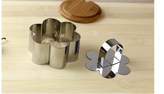 RK Bakeware China Foodservice NSF Mini Cooking Flower Cake Baking için teneke kalıplar, Komik SS Pasty Cake Ring