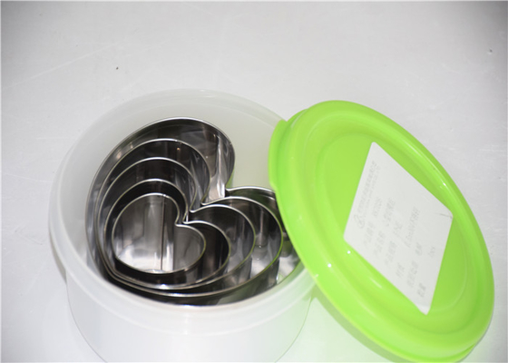 RK Bakeware China Foodservice NSF Paslanmaz Çelik Mousse Kek Yüzüğü, Yuvarlak Kalp Kare Tatlı Mousse Yüzüğü