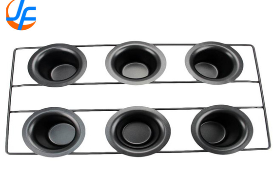 RK Bakeware China Foodservice NSF 6 fincan Paslanmaz Çelik Yapışkan Popover Pan