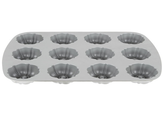 RK Bakeware China Foodservice NSF 12 bölme Bundtlette Alüminyum Muffin Cake Pan Ticari sınıf