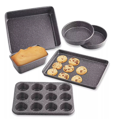 RK Bakeware China Foodservice NSF 6 Parça Yapışkansız Bakeware Set Cake/Cookie/Muffin/Loaf Pan