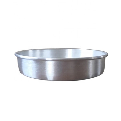 7 * 2 inç alüminyum yuvarlak gümüş pasta pişirme tava Düz vücut katı taban sabit taban pasta tava