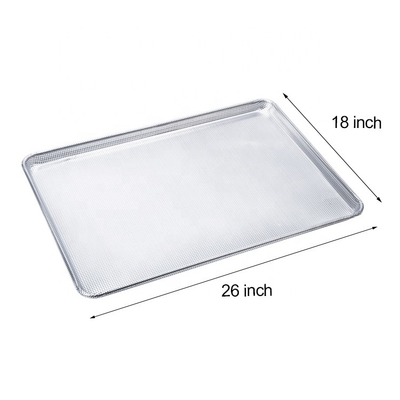 26&quot;*18&quot;*1&quot; 1.2mm Tam delikli fırınlama ekmek tepsisi burger veya hamburger veya sosisli çörek fırın alüminyum ekmek tava