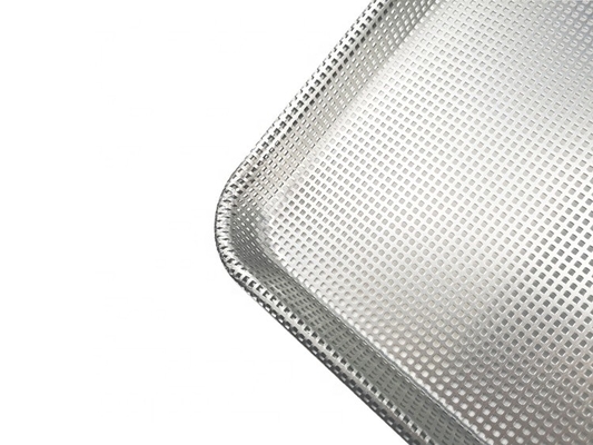 26&quot;*18&quot;*1&quot; 1.2mm Tam delikli fırınlama ekmek tepsisi burger veya hamburger veya sosisli çörek fırın alüminyum ekmek tava