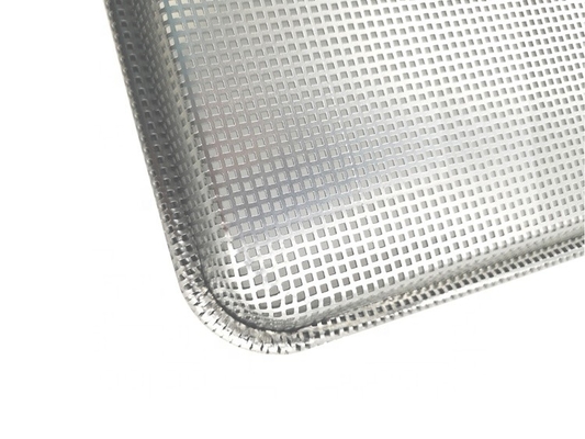 26&quot;*18&quot;*1&quot; 1.2mm Tam delikli fırınlama ekmek tepsisi burger veya hamburger veya sosisli çörek fırın alüminyum ekmek tava