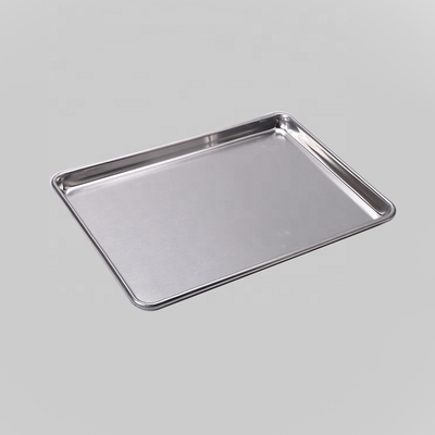 Ticari 18'*13''*1'' 1,2 mm dikdörtgen ekmek pişirme tepsisi burger veya hamburger veya sosisli çörek pişirme tava alüminyum ekmek tava