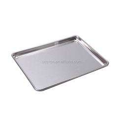 Ticari 10'*6'*1'' 0.8mm dikdörtgen ekmek pişirme tepsisi burger veya hamburger veya sosisli çörek pişirme tava alüminyum ekmek tava