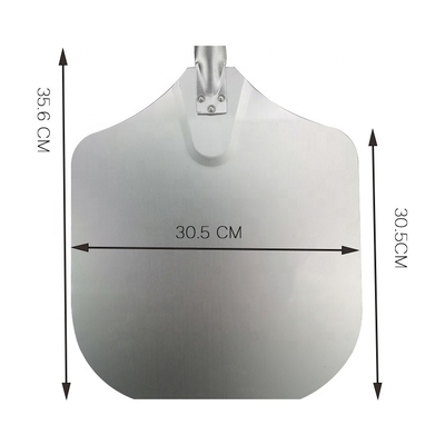 12'*14'*36' kare ahşap sapı metal pizza kürek 91cm alüminyum pizza kabuğu