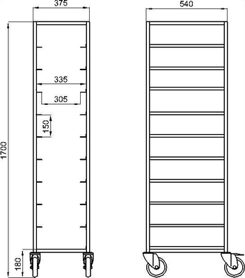 RK Bakeware China Foodservice NSF 600 × 400 mm Fırın Pişirme Tepsisi, Gastronorm Paslanmaz Çelik Tepsisi