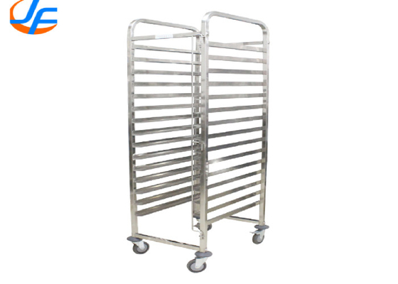 RK Bakeware China Foodservice NSF Paslanmaz Çelik Hareketli Gıda Arabası GN1/1 Pan Tepsisi Trolley Oven Rack