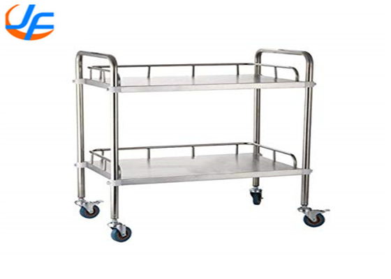 RK Bakeware China Foodservice 2/3/4 Tiers Çelik Trolley Servis Arabası, Paslanmaz Çelik Trolley Malzeme Dağıtım