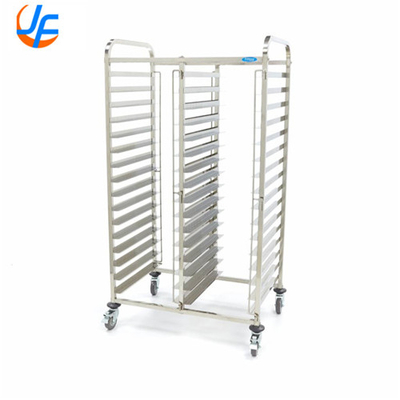 RK Bakeware China-10 Yaprak Alüminyum Depolama Açık Raflı Soğutma Arabası, Hamur Pizza Pişirme Mobil Rack