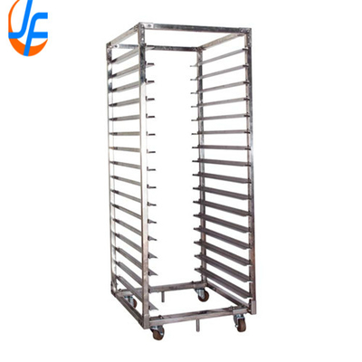 RK Bakeware China-10 Yaprak Alüminyum Depolama Açık Raflı Soğutma Arabası, Hamur Pizza Pişirme Mobil Rack