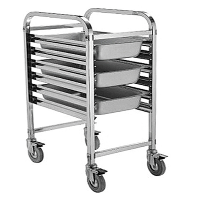 RK Bakeware Çin Yemek Servisi NSF Restoran Gn1/1 Fırın Yemek Arabası/Mobil Paslanmaz Çelik Arabası