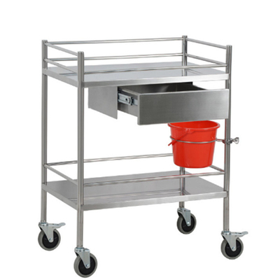RK Bakeware China Medical Hospital Dressing Stainless Steel Trolley Çekmecelerle cerrahi trolley