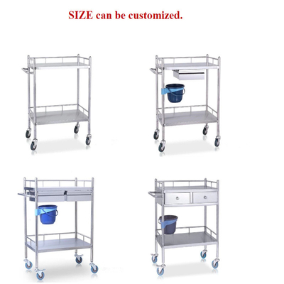 RK Bakeware China Foodservice NSF Paslanmaz Çelik Hastane Tıp Arabası Çekmecelerle