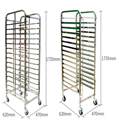 Rk Bakeware Çin- Paslanmaz Çelik 800X600 Tepsi Boyutu için Döner Fırın Rack