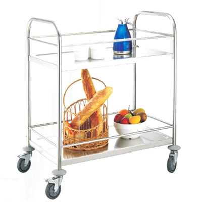 RK Bakeware China Foodservice NSF Çarklı Paslanmaz Çelik Arabası Kolay İdareli Giyim Arabası