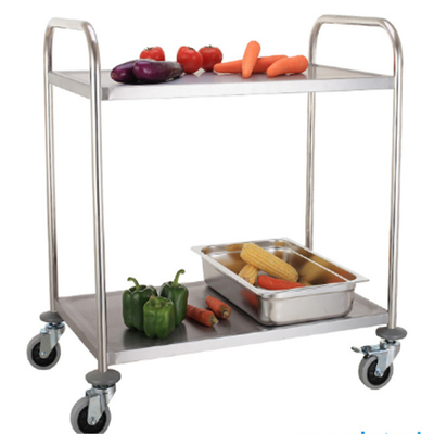RK Bakeware China Foodservice NSF Çarklı Paslanmaz Çelik Arabası Kolay İdareli Giyim Arabası