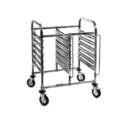RK Bakeware China Foodservice NSF Çifte Hat Tepsisi Taşıma Aracı Paslanmaz Çelik Fırın Aracı