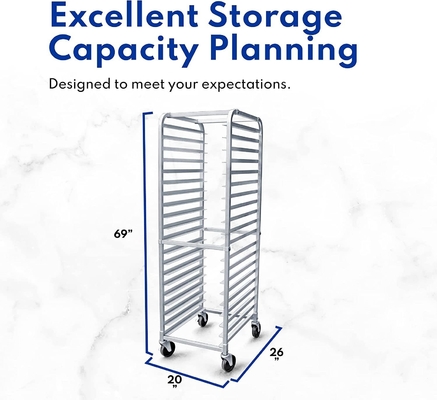 Rk Bakeware China Foodservice 36527 Ticari 20 Kat Alüminyum Yaprak Pan Rack Bun Pan Rack