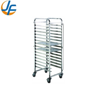 Rk Bakeware China-Z Frame 20 Pan End Load Stainless Steel Nesting Trolley Bun Sheet Pan Rack - Montajlı
