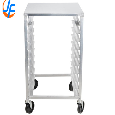 RK Bakeware China-6 Pan End Load Undercounter Yukarı Yaprak / Yan Kanallarla Bun Pan Rack