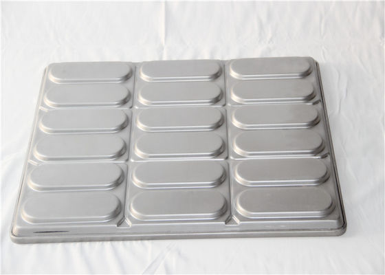 18 Boşluk PTFE 654x535x38mm Hot Dog Bun Fırın Tavası